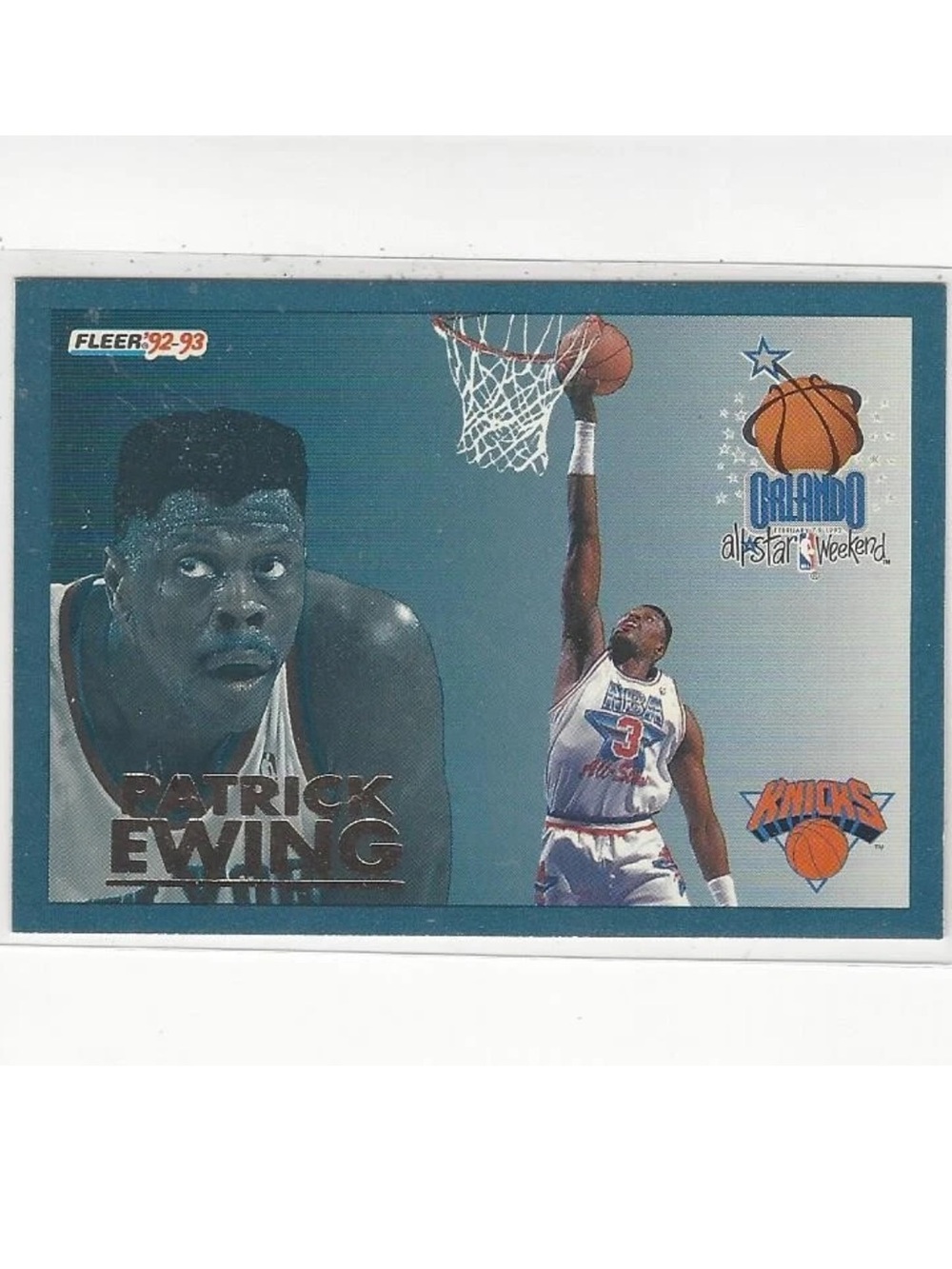 Patrick Ewing 1992 Fleer New York Knicks NBA Basketball Card